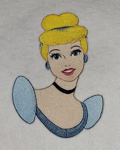 Cinderella DIY 6 3/4 inch Iron on Embroidered Applique Patch - Picture 1 of 1