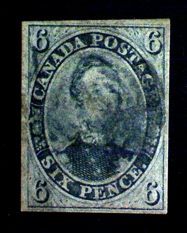 * 2023 VGG CERT* CANADA #5 USED (1855) SLATE GREY- FOUR FULL MARGINS-REBACKED Cover