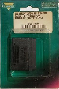 Cables Unlimited External SCSI LVD320/SE Multi-mode Terminator NEW SCS-7970 - Picture 1 of 4