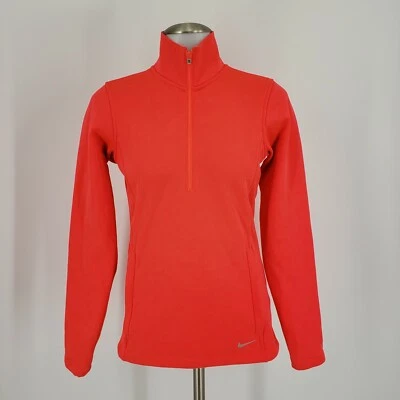 Chaqueta Pullover Nike Golf Para Mujer 1/2 Cremallera, Scarlet Fire, Talla XS, 619967-603 Foto 1 de 3