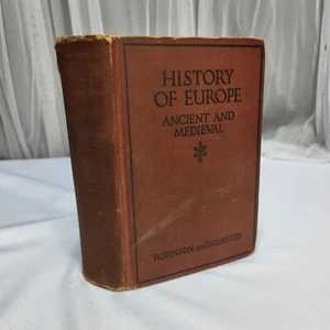 History Of Europe Ancient And Medieval By Robinson And Breasted HC VTG 1929 - Picture 1 of 15