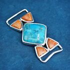 Vtg Barse Sterling Silver Handmade Pendant, 925 Pendant With Turquoise Coral