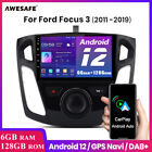 For Ford Focus 2012-2017 Android Carplay Stereo Radio SWC Unit 6+128G BT Sat Nav