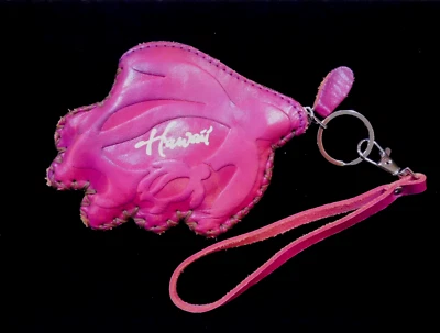 Monedero Hawaii Recuerdo Tortuga Cuero Hecho a Mano + Pulsera Correa Llavero Foto 1 de 4