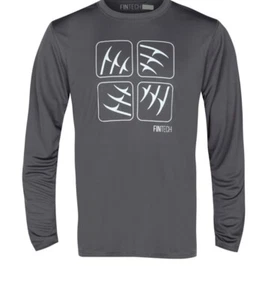Fintech Spine Sun Defender UV Long Sleeve T-Shirt - Castlerock XXL - Picture 1 of 6
