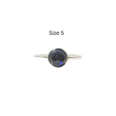 Pandora Birthday Droplet Synthetic Sapphire Sept Size 5 SS .925 Ring 191012SSA - Image 1 of 4