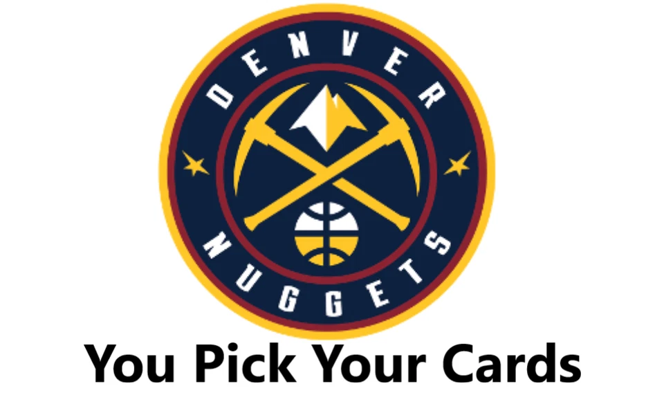 You Pick Your Cards - Denver Nuggets Team - NBA Basketball Card Selection - Image 1 of 1