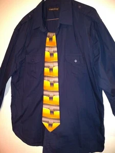 Men's Long Sleeve Dress Shirt & Tie combo -  Structure (2XT) w/Match Tie - Picture 1 of 4