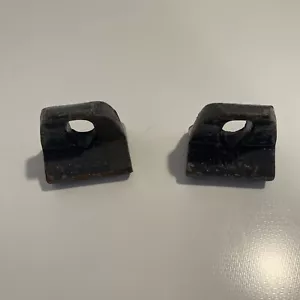 VINTAGE TRACTOR? WHEEL CLAMPS / WEDGES (2) 10A8474 - Picture 1 of 7