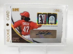Johnny Cueto 2016 Hits Memorabilia Double Patch Auto 2/2 - Foto 1 di 2