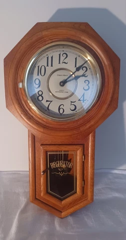 Antique Oak Regulator Wall Clock Cover