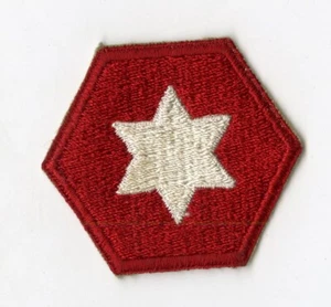 Sixth Army 1st Design White Back Patch WWII Vintage Philippines Pacific - Photo 1/2