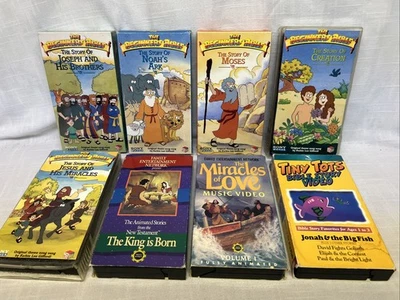 The Beginners Bible - Animated Stories From The New Testament + … Lot Of 8 VHS - Image 1 of 4
