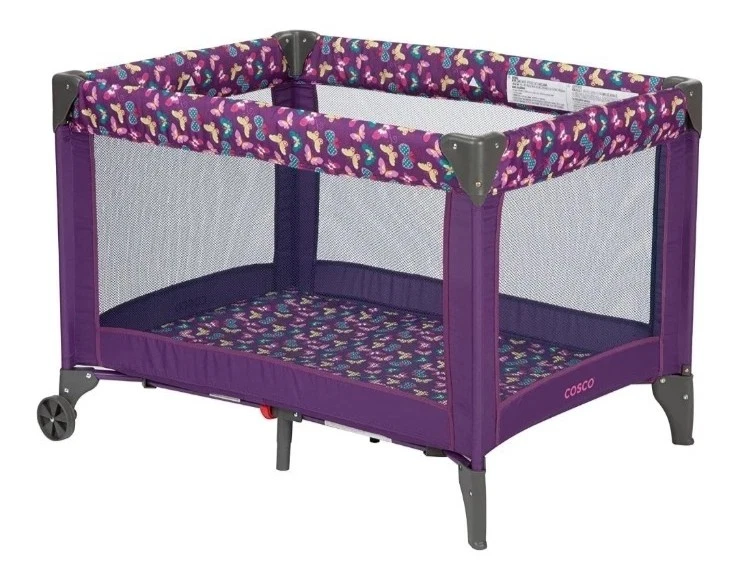 Cosco Kids Funsport Portable Compact Baby Play Yard, Butterfly Twirl, Infant - Image 1 of 1