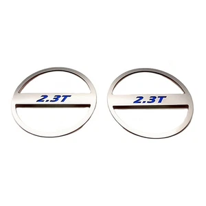 Lower Door Speaker Trim Yellow C-Fiber '2.3T' Inlay for 2015-2016 Mustang - Picture 1 of 6