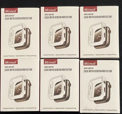 6X - Funda Apple Watch Azul con Protector de Pantalla Serie 7 45mm Foto 1 de 2