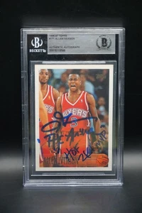 1996 Topps Allen Iverson RC Inscribed "The Answer”HOF #171 BGS AUTHENTIC AUTO - Picture 1 of 2