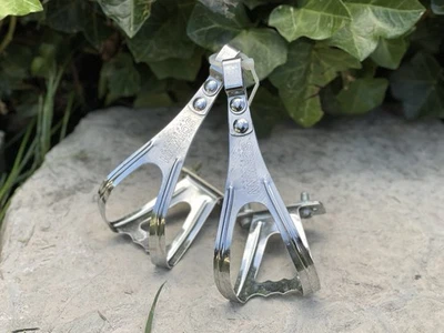 Jaulas de puntera de acero aprobadas por Schwinn de colección antiguas - Clips de pedal - AFA Francia Foto 1 de 4