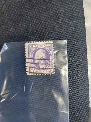 3-cent George Washington US postage stamp Rare Off Cut 1918-1920 - Image 1 of 2