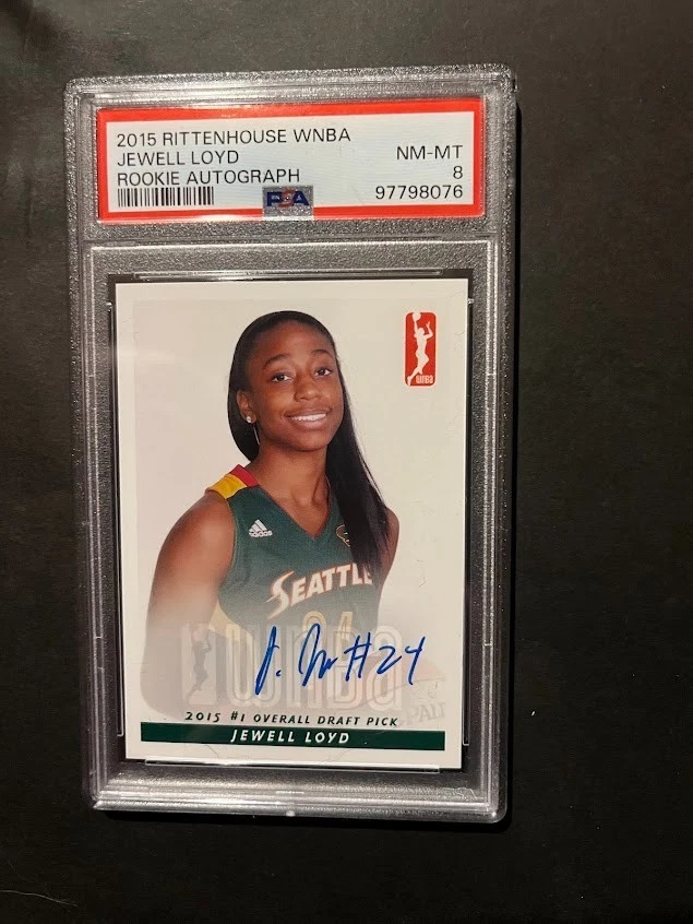 2015 Rittenhouse WNBA Jewell Loyd Rookie Autograph PSA 8 - Image 1 of 1