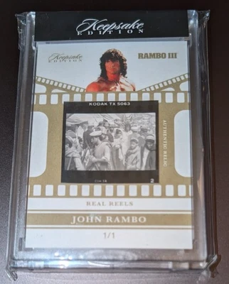 John Rambo (Rambo III) Keepsake Edition REAL REELS CONTACT MOVIE STRIP RELIC 1/1 - Image 1 of 2