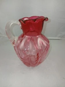 Jarra de vidrio de arándano hecha a mano Fenton - Imagen 1 de 8