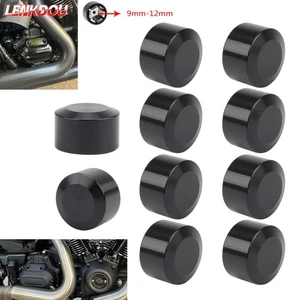 10pcs Head Bolt Cover Schrauben Motor Bolt Screw Caps For Harlay Touring FL Dyna - Picture 1 of 8