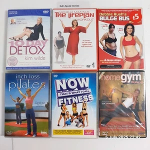 6-DVD Home Fitness Workout & Slimming Bundle Health/Fitness Pilates Detox Workou - Picture 1 of 24
