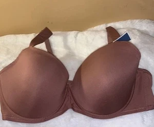Adrienne Vittadini Vollfigur BH Kakaobraun Neu mit Etikett 40D - Bild 1 von 8