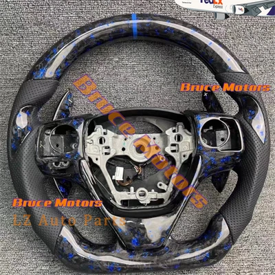 Custom Forged Carbon Fiber Leather Steering Wheel for 2014-2018 Toyota Corolla - Imagem 1 de 3