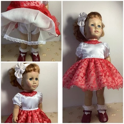 Chatty Cathy (19-20 pulgadas. Muñeca, calcetines y zapatos no están incluidos. Traje casero Foto 1 de 4