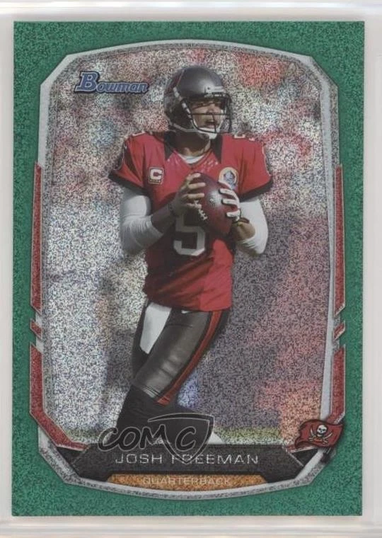 2013 Bowman Green Ice /50 Josh Freeman #76 - Image 1 of 2