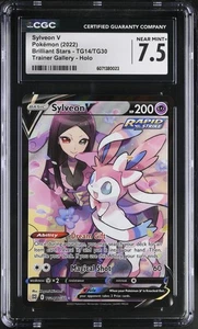 CGC 7.5 - Sylveon V TG14/TG30 Full Art - Brilliant Stars Trainer Gallery Pokemon - Bild 1 von 3
