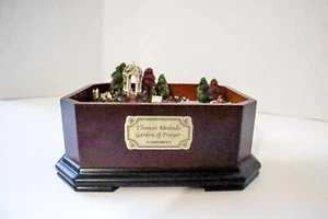 THOMAS KINKADE Garden of Prayer Wooden Music Box You'll Never Walk Alone Broken - Picture 1 of 12