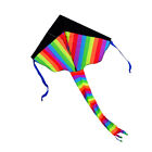 Gradient Rainbow Kite With Wire Board Fly Wind Kite For Boys Girls Children Gift