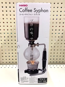 ¡Sifón de café HARIO TCA-3! 3 Tazas Modelo Technika, Cafetera Cristal Cafetera Japón - Imagen 1 de 8