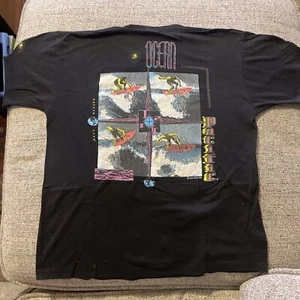 Vintage 1992 OCEAN PACIFIC Pro Surfing Championship T-Shirt Large Planet Wide - Bild 1 von 14