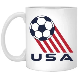 Team USA Soccer Mug 11 oz. Glossy Ceramic - Picture 1 of 6