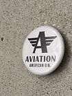 Aviation American Gin Pin Plane Logo Alcohol Advertising Button Pin