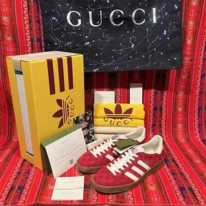 Adidas x Gucci Gazelle GG Canvas Red Sneaker 737967 FAAW3 020 US M 10 mit Quittung! - Bild 1 von 15