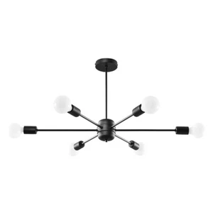 Chandelier LANGO 6 black - Picture 1 of 8