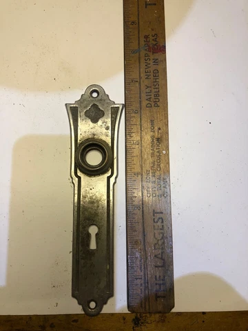 Vintage , Mortice door lock Trim Pieces metal Cover