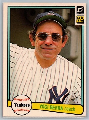 Donruss Yogi BERRA #387 1982 New York Yankees - MLB béisbol - envío gratuito Foto 1 de 2