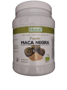 integratore maca nera negra polvere organico non ogm vegano inkanat sigillato - Foto 1 di 3
