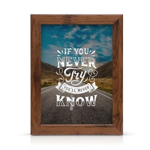 Photo Frame Poster Size Picture Frame Wooden Effect Oak Black Walnut White - Picture 1 of 5
