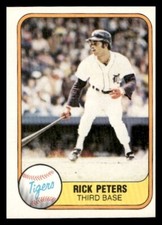 1981 Fleer #470 Rick Peters Detroit Tigers Baseball card