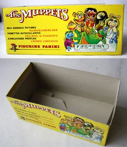 VERY RARE VINTAGE 1979 PANINI THE MUPPETS EMPTY STICKER BOX DISPLAY HENSON - Picture 1 of 4