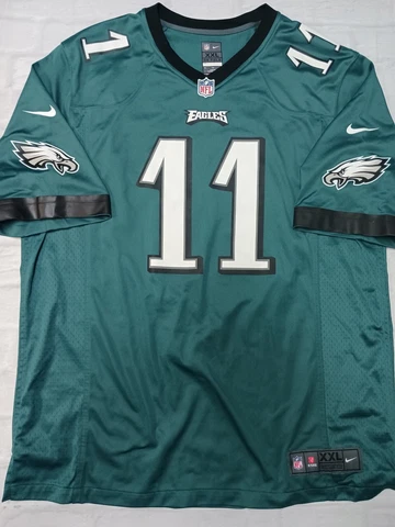 NIKE NFL Philadelphia Eagles Jersey 11 Carson Wentz Size 2XL Green Cover