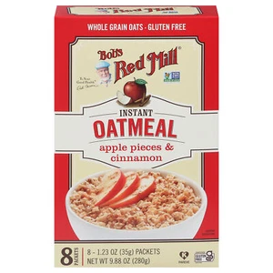 Bob's Red Mill Oatmeal Instant Apple Cinnamon 9.87 oz (Pack of 4) - Picture 1 of 2