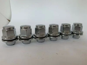 For Toyota Hilux Alloy Wheels KZN165R VZN167R 6 Chrome Shank Wheel Nuts - Picture 1 of 3